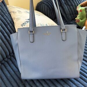 Kate Spade Light Blue Leather Tote